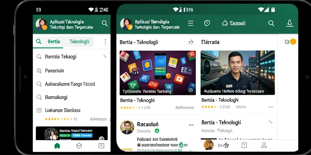 Tampilan antarmuka aplikasi 234E yang modern dan informatif.